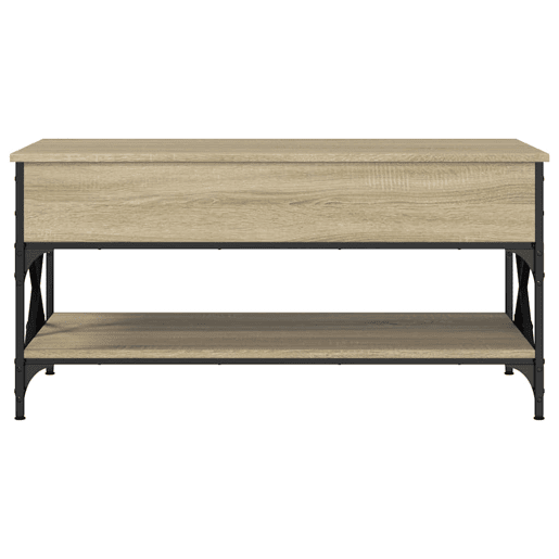 Mesa de Centro, Mesa baixa, 100x50x50cm deriv. madeirametal carvalho sonoma