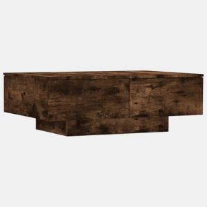 Mesa de Centro, Mesa baixa, 90x60x31 cm derivados de madeira carvalho fumado