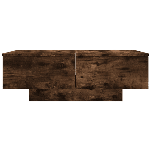 Mesa de Centro, Mesa baixa, 90x60x31 cm derivados de madeira carvalho fumado
