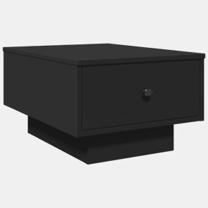 Mesa de Centro, Mesa baixa, 60x45x31 cm derivados de madeira preto