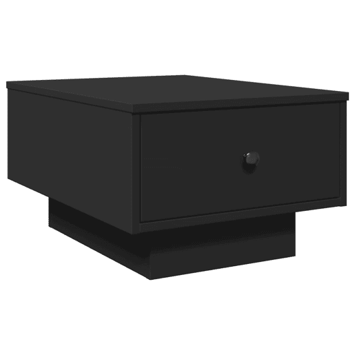 Mesa de Centro, Mesa baixa, 60x45x31 cm derivados de madeira preto