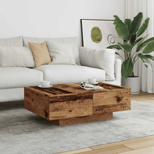 Mesa de Centro, Mesa baixa, 90x60x31 cm derivados de madeira madeira velha
