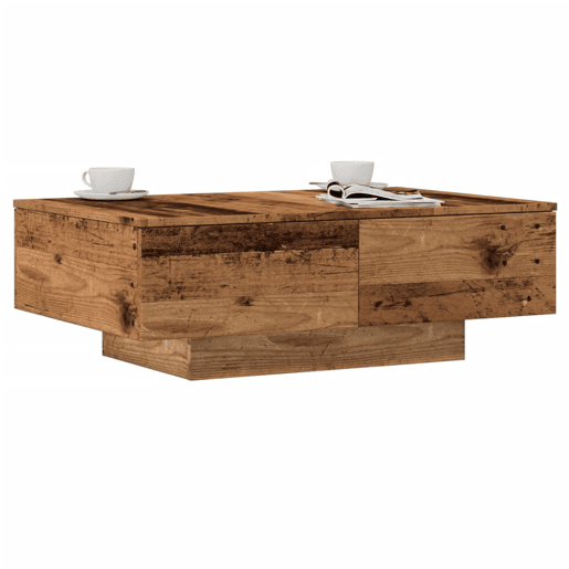 Mesa de Centro, Mesa baixa, 90x60x31 cm derivados de madeira madeira velha