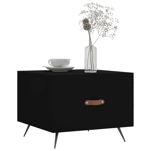 Mesa de Centro, Mesa baixa, 50x50x40 cm derivados de madeira preto