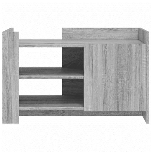 Mesa de Centro, Mesa baixa, 80x50x50 cm derivados de madeira cinzento sonoma