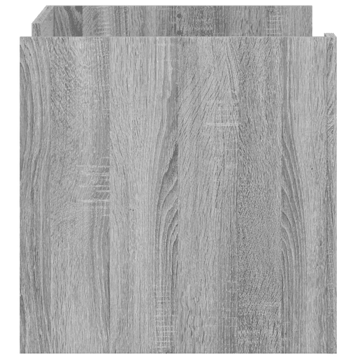 Mesa de Centro, Mesa baixa, 80x50x50 cm derivados de madeira cinzento sonoma