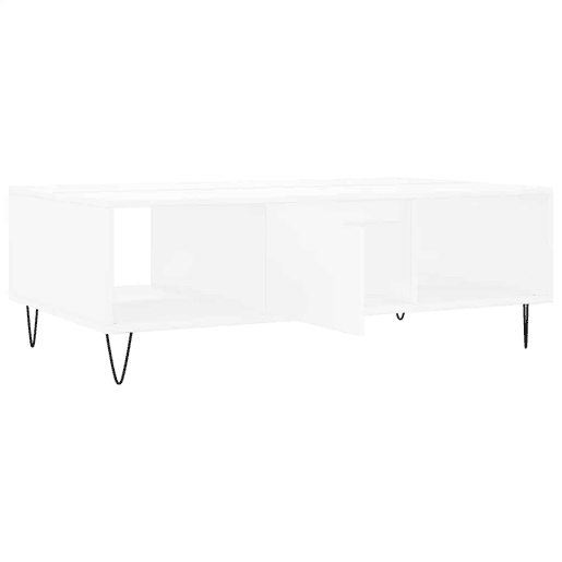 Mesa de Centro, Mesa baixa, 104x60x35 cm derivados de madeira branco