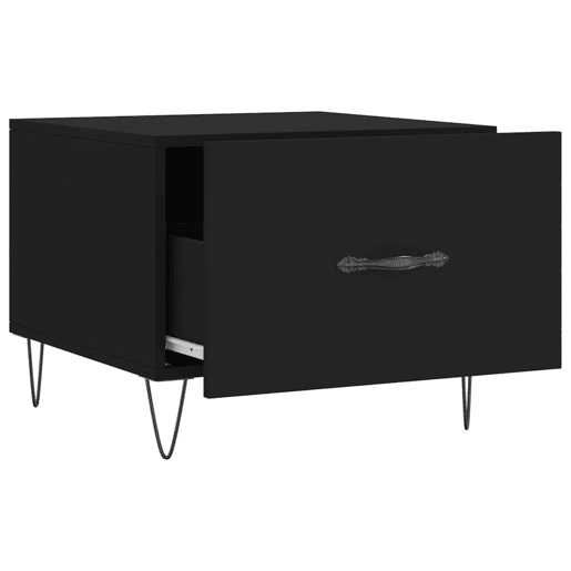 Mesa de Centro, Mesa baixa, 50x50x40 cm derivados de madeira preto