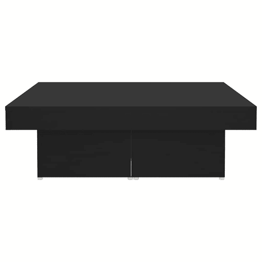 Mesa de Centro, Mesa baixa, 90x90x28 cm derivados de madeira preto