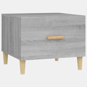 Mesa de Centro, Mesa baixa, 50x50x40 cm derivados de madeira cinzento sonoma