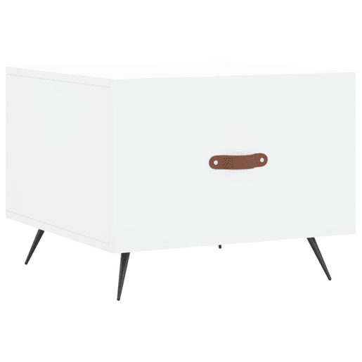Mesa de Centro, Mesa baixa, 50x50x40 cm derivados de madeira branco