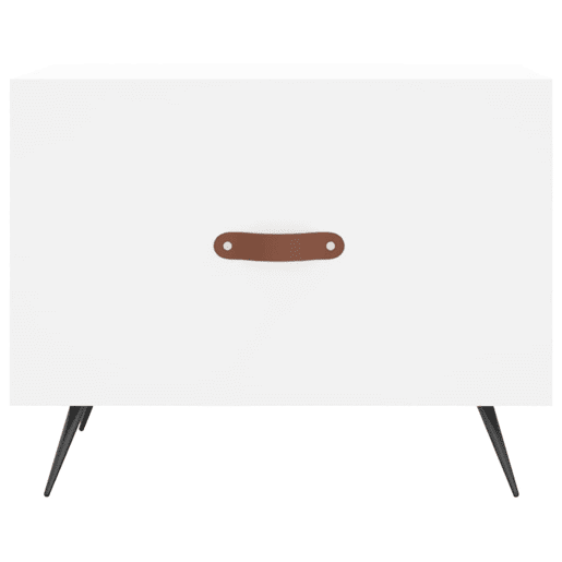 Mesa de Centro, Mesa baixa, 50x50x40 cm derivados de madeira branco