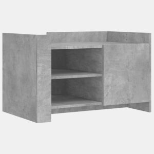 Mesa de Centro, Mesa baixa, 80x50x50 cm derivados de madeira cinza cimento
