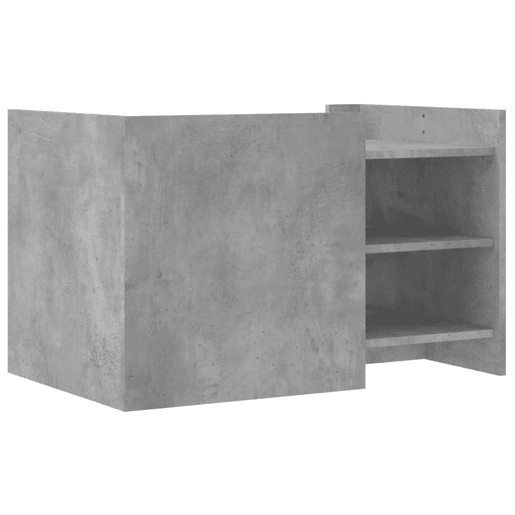 Mesa de Centro, Mesa baixa, 80x50x50 cm derivados de madeira cinza cimento