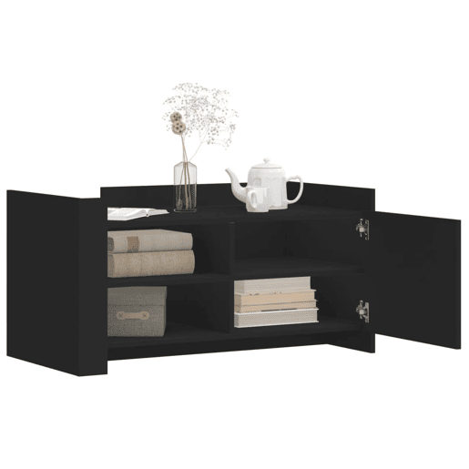 Mesa de Centro, Mesa baixa, 100x50x50 cm derivados de madeira preto