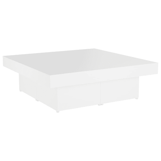 Mesa de Centro, Mesa baixa, 90x90x28 cm derivados de madeira branco