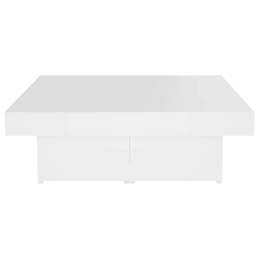 Mesa de Centro, Mesa baixa, 90x90x28 cm derivados de madeira branco