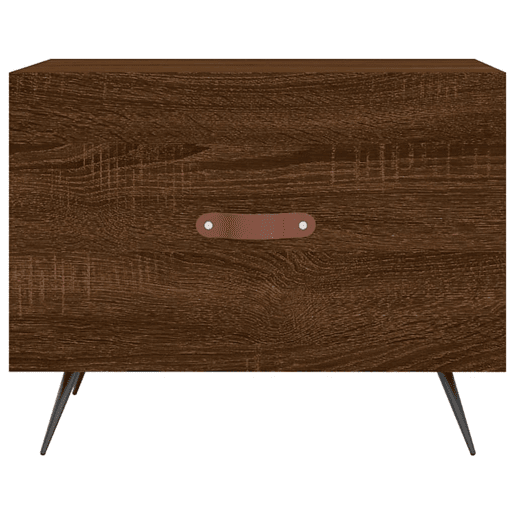 Mesa de Centro, Mesa baixa, 50x50x40 cm derivados madeira carvalho castanho