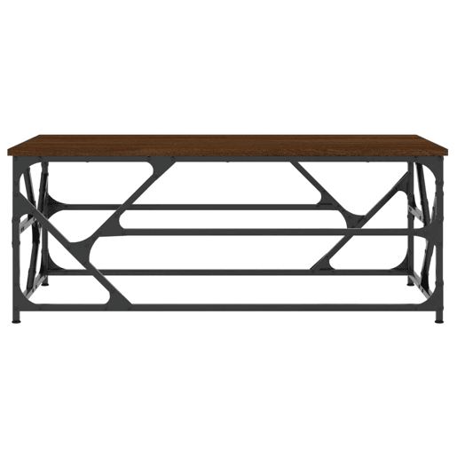 Mesa de Centro, Mesa baixa, 100x50x40 cm derivados de madeira carvalho castanho