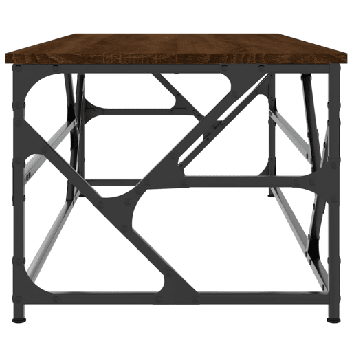 Mesa de Centro, Mesa baixa, 100x50x40 cm derivados de madeira carvalho castanho
