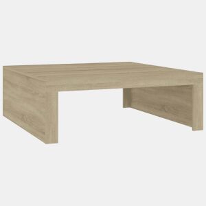 Mesa de Centro, Mesa baixa, 100x100x35 cm derivados madeira carvalho sonoma