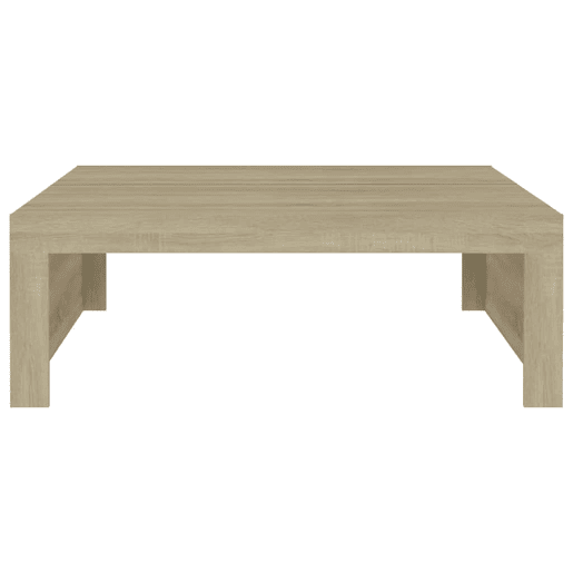 Mesa de Centro, Mesa baixa, 100x100x35 cm derivados madeira carvalho sonoma