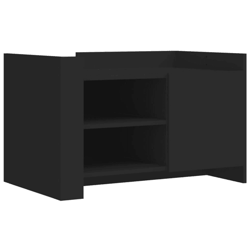 Mesa de Centro, Mesa baixa, 80x50x50 cm derivados de madeira preto