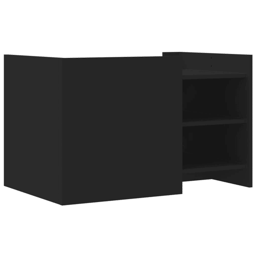 Mesa de Centro, Mesa baixa, 80x50x50 cm derivados de madeira preto