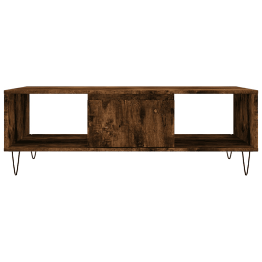 Mesa de Centro, Mesa baixa, 104x60x35cm derivados de madeira carvalho fumado