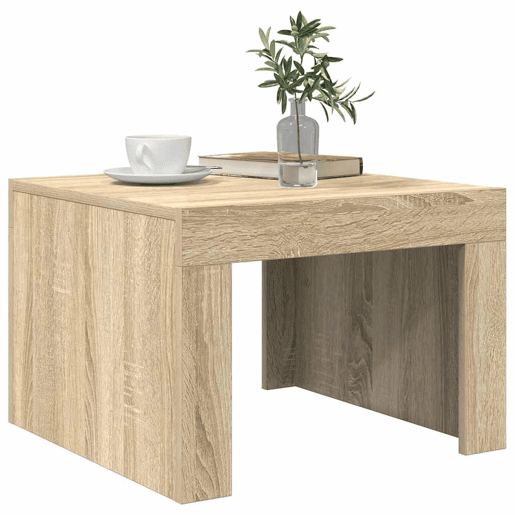 Mesa de Centro, Mesa baixa, 50x50x35 cm derivados de madeira carvalho sonoma