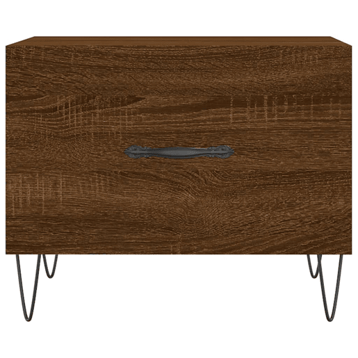 Mesa de Centro, Mesa baixa, 50x50x40 cm derivados madeira carvalho castanho