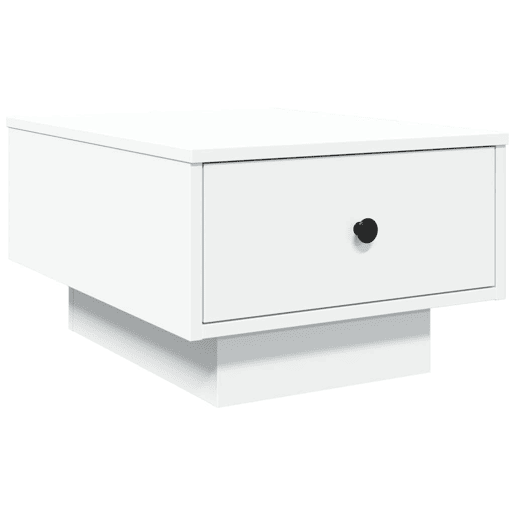 Mesa de Centro, Mesa baixa, 60x45x31 cm derivados de madeira branco