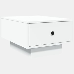 Mesa de Centro, Mesa baixa, 60x45x31 cm derivados de madeira branco