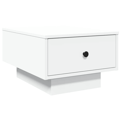 Mesa de Centro, Mesa baixa, 60x45x31 cm derivados de madeira branco