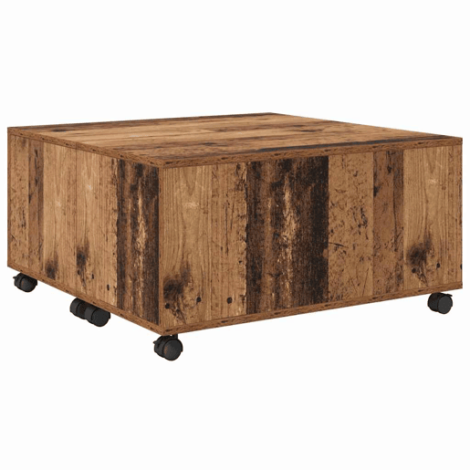 Mesa de Centro, Mesa baixa, com gaveta Madeira antiga 75 x 75 x 38 cm