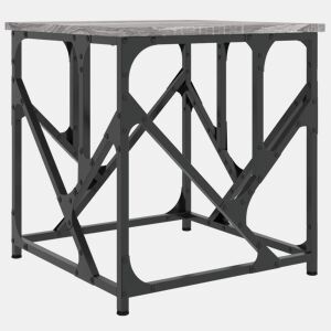 Mesa de Centro, Mesa baixa, 45x45x47,5 cm derivados de madeira cinza sonoma