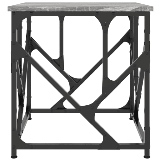Mesa de Centro, Mesa baixa, 45x45x47,5 cm derivados de madeira cinza sonoma