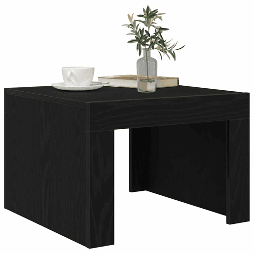 Mesa de Centro, Mesa baixa, Carvalho Preto 50 x 50 x 35 cm