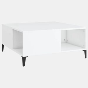 Mesa de Centro, Mesa baixa, 80x80x36,5 cm derivados de madeira branco