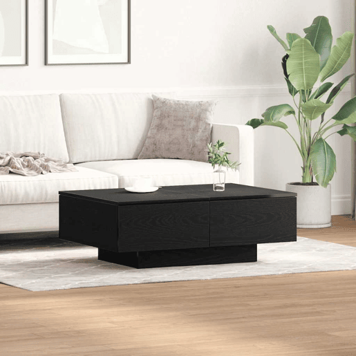 Mesa de Centro, Mesa baixa, Carvalho Preto 90 x 60 x 31 cm
