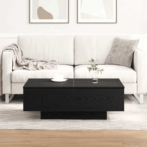 Mesa de Centro, Mesa baixa, Carvalho Preto 90 x 60 x 31 cm