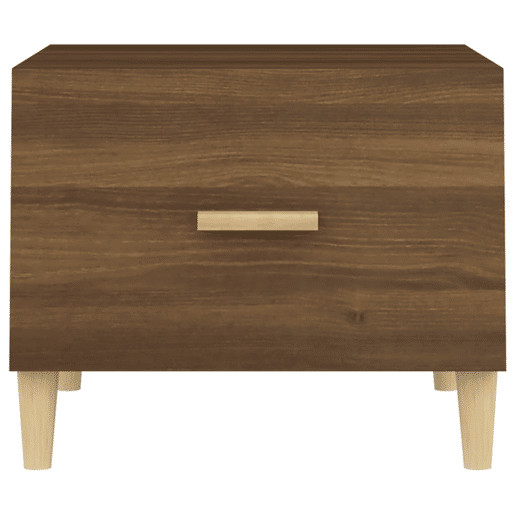 Mesa de Centro, Mesa baixa, 50x50x40 cm derivados de madeira carvalho castanho