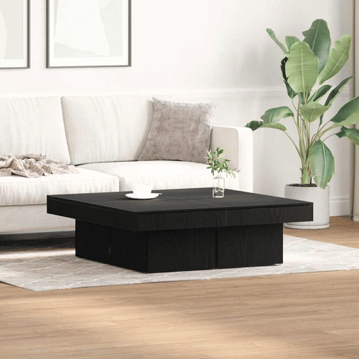 Mesa de Centro, Mesa baixa, Carvalho Preto 90 x 90 x 28 cm