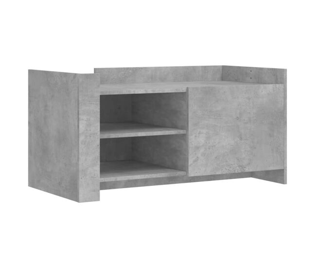 Mesa de café - mesa de centro madera de ingeniería gris hormigón 100x50x50 cm