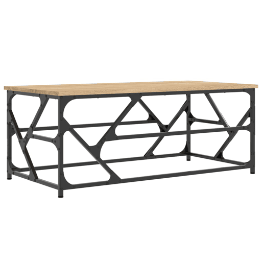 Mesa de Centro, Mesa baixa, 100x50x40 cm derivados madeira cor carvalho sonoma