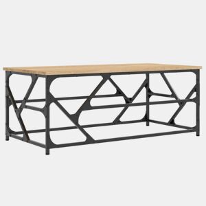 Mesa de Centro, Mesa baixa, 100x50x40 cm derivados madeira cor carvalho sonoma