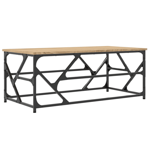 Mesa de Centro, Mesa baixa, 100x50x40 cm derivados madeira cor carvalho sonoma