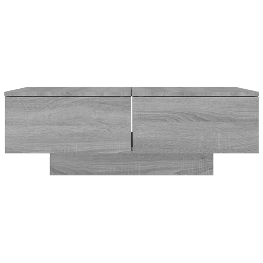 Mesa de Centro, Mesa baixa, 90x60x31 cm derivados de madeira cinzento sonoma