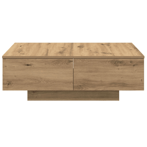 Mesa de Centro, Mesa baixa, 90x60x31 cm deriv. madeira carvalho artisiano