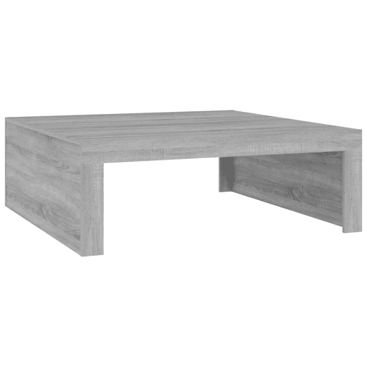 Mesa de Centro, Mesa baixa, 100x100x35 cm derivados de madeira cinza sonoma